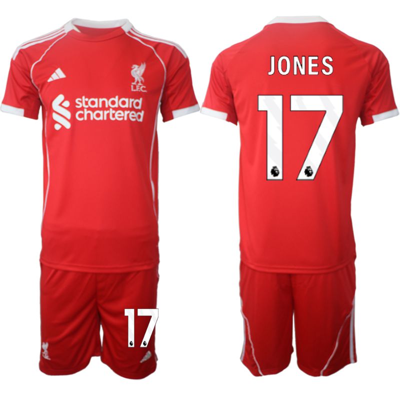 Men 2025-2026 Season Club Liverpool home red #17 Soccer Jersey->liverpool jersey->Soccer Club Jersey